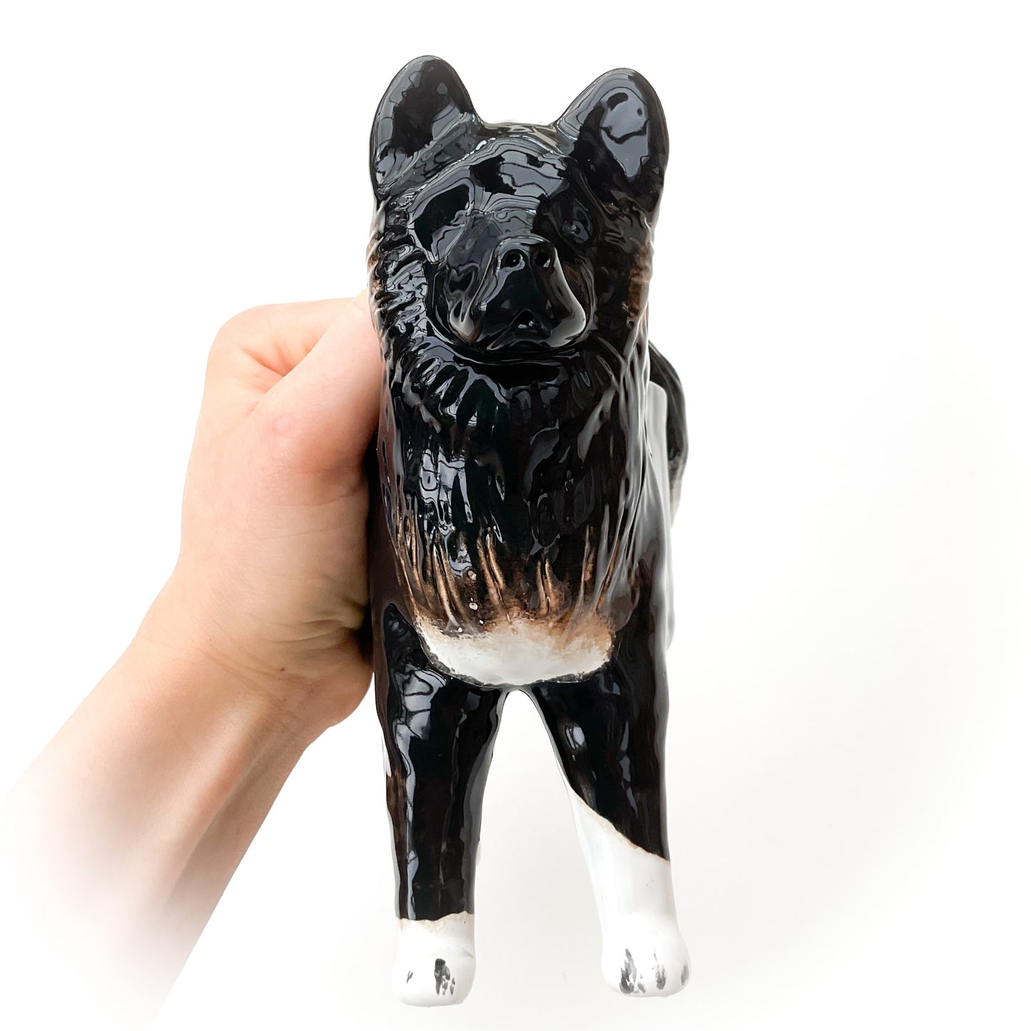 American Akita Dog Planter - Ceramic Dog Plant Pot