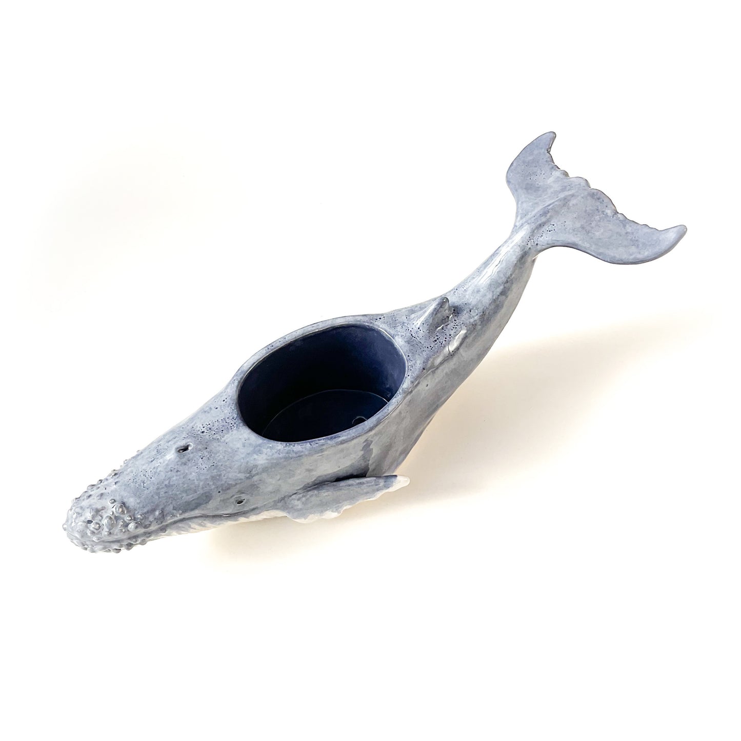 Humpback Whale Pot- Ceramic Whale Planter