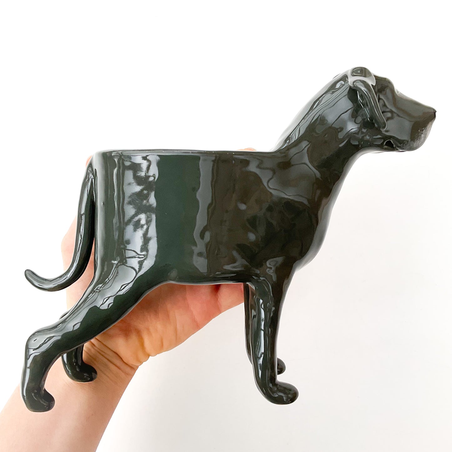 Great Dane Dog Planter - Ceramic Dog Plant Pot