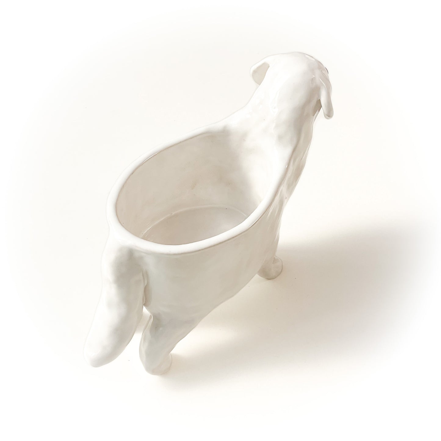 Great Pyrenees Dog Planter - Ceramic Dog Plant Pot