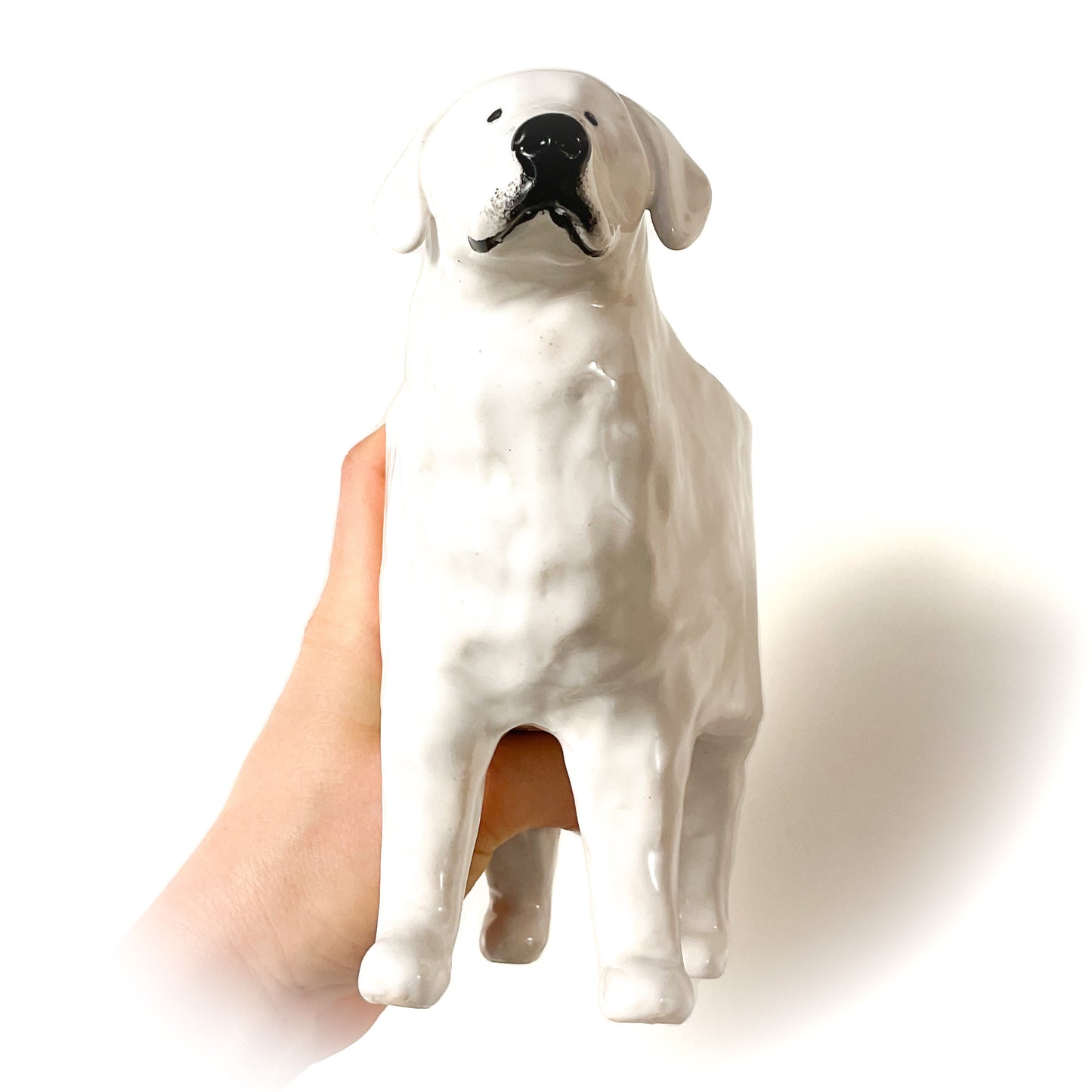 Great Pyrenees Dog Planter - Ceramic Dog Plant Pot