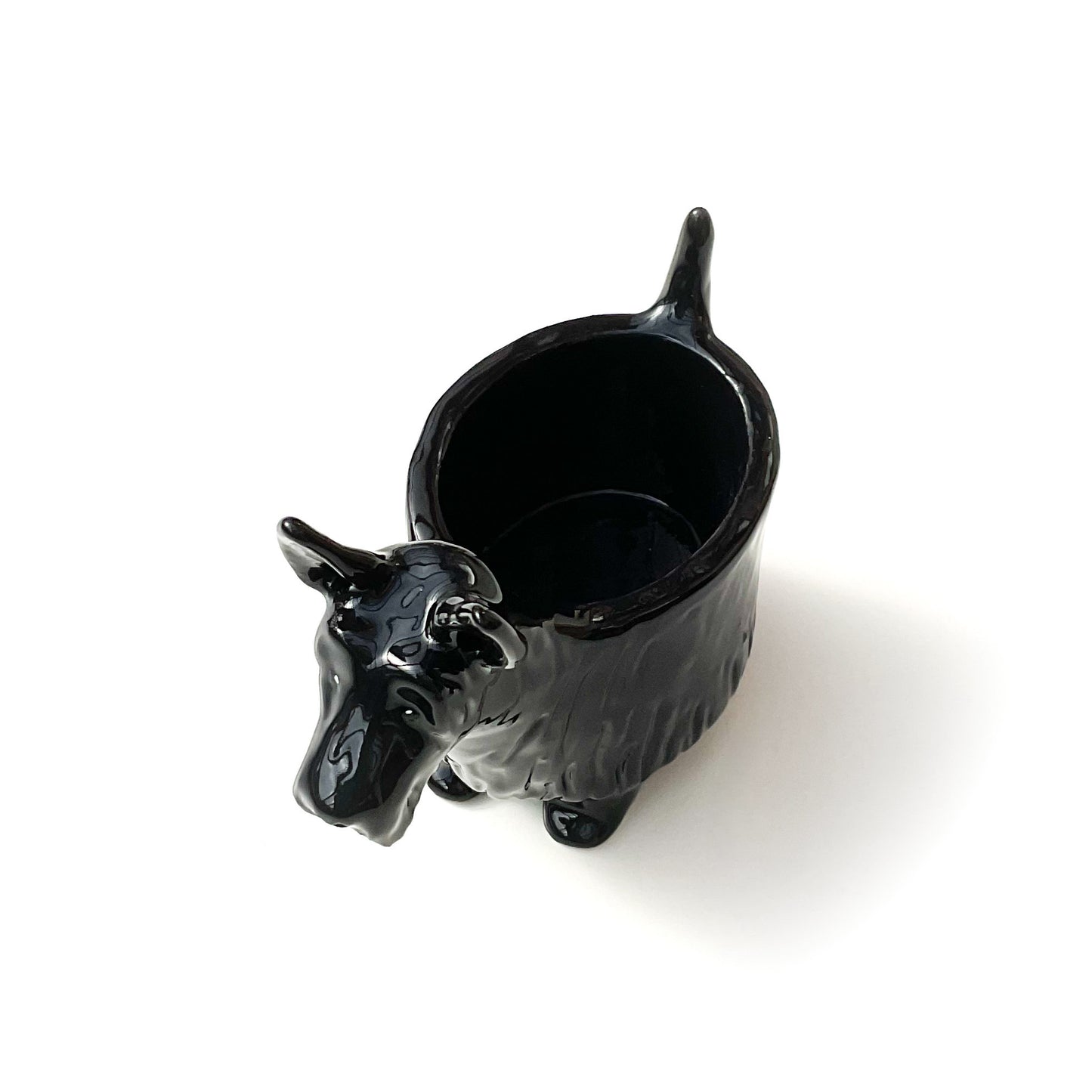 Scottish Terrier Dog Planter - Ceramic Dog Plant Pot