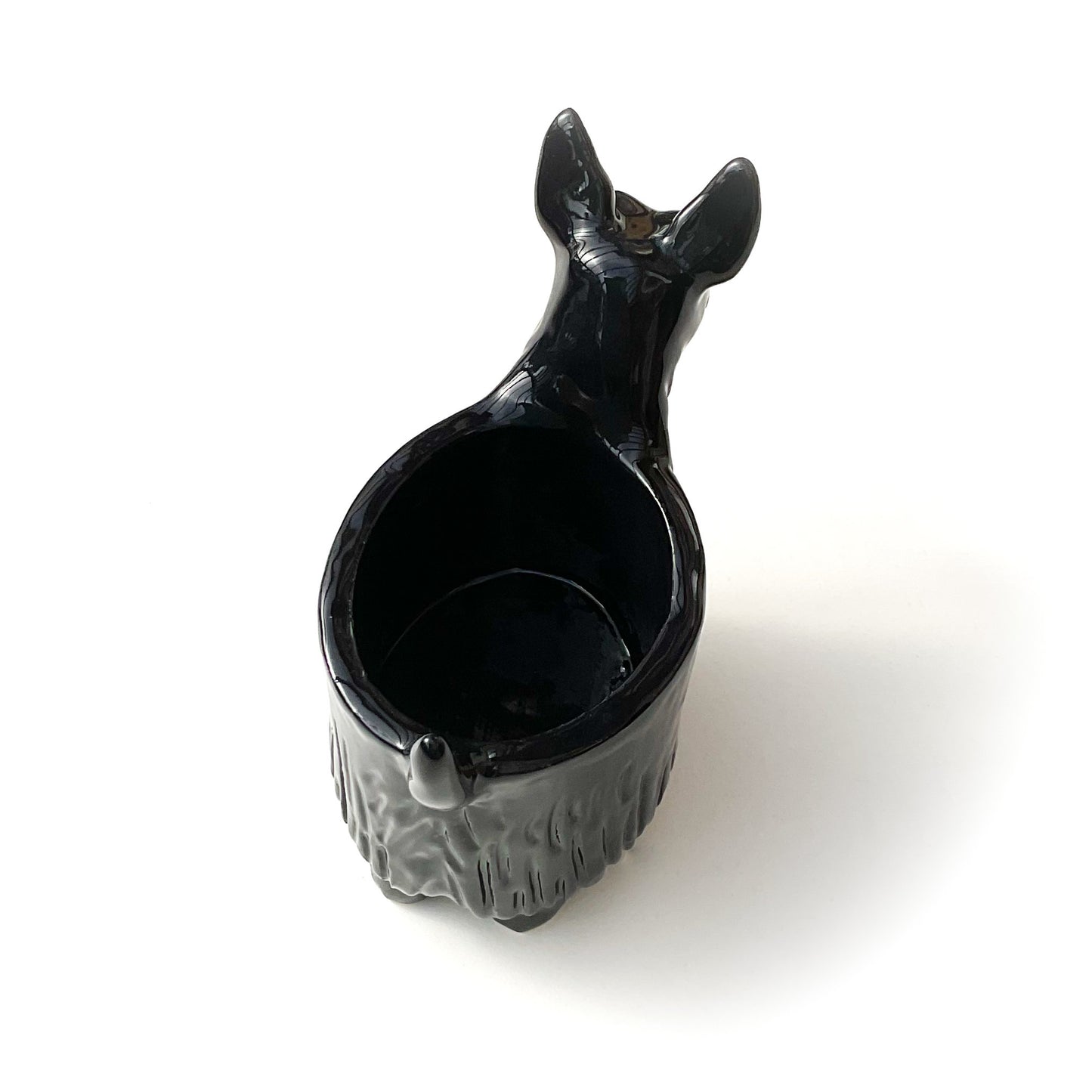 Scottish Terrier Dog Planter - Ceramic Dog Plant Pot