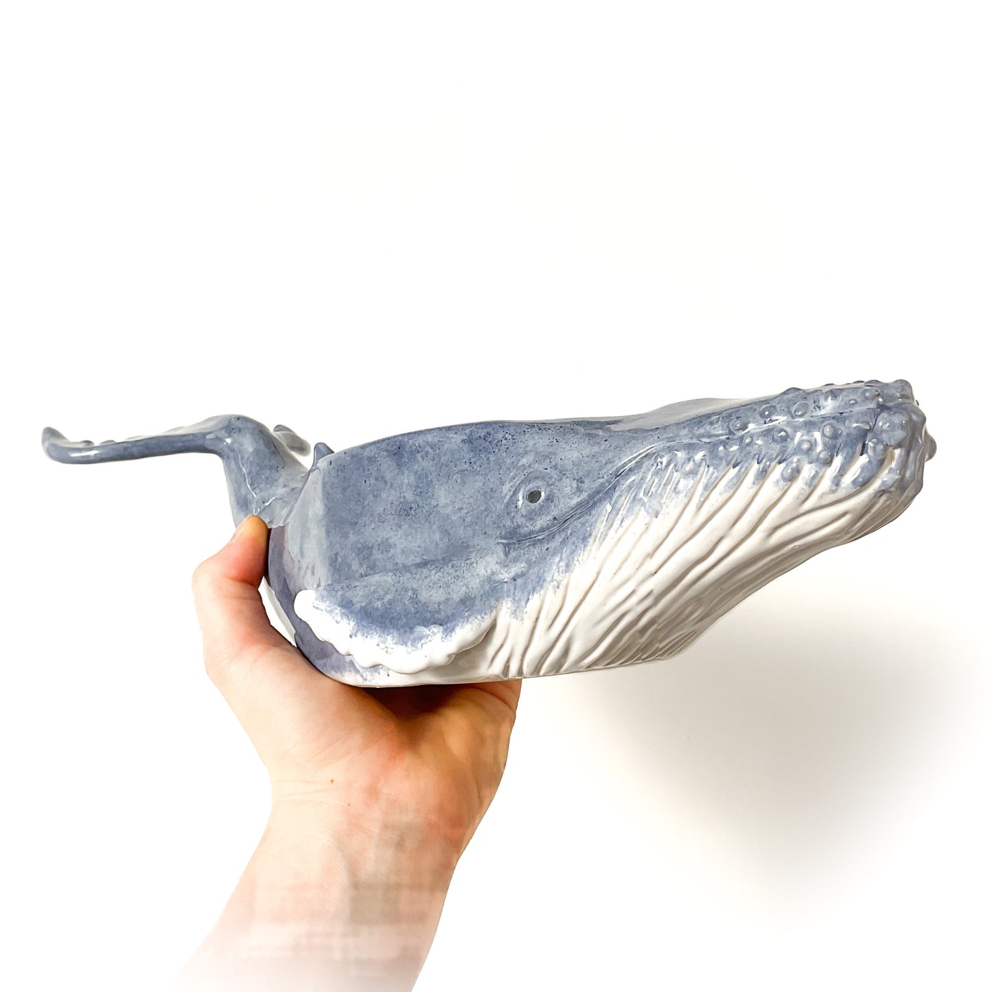 Humpback Whale Pot - Ceramic Whale Planter