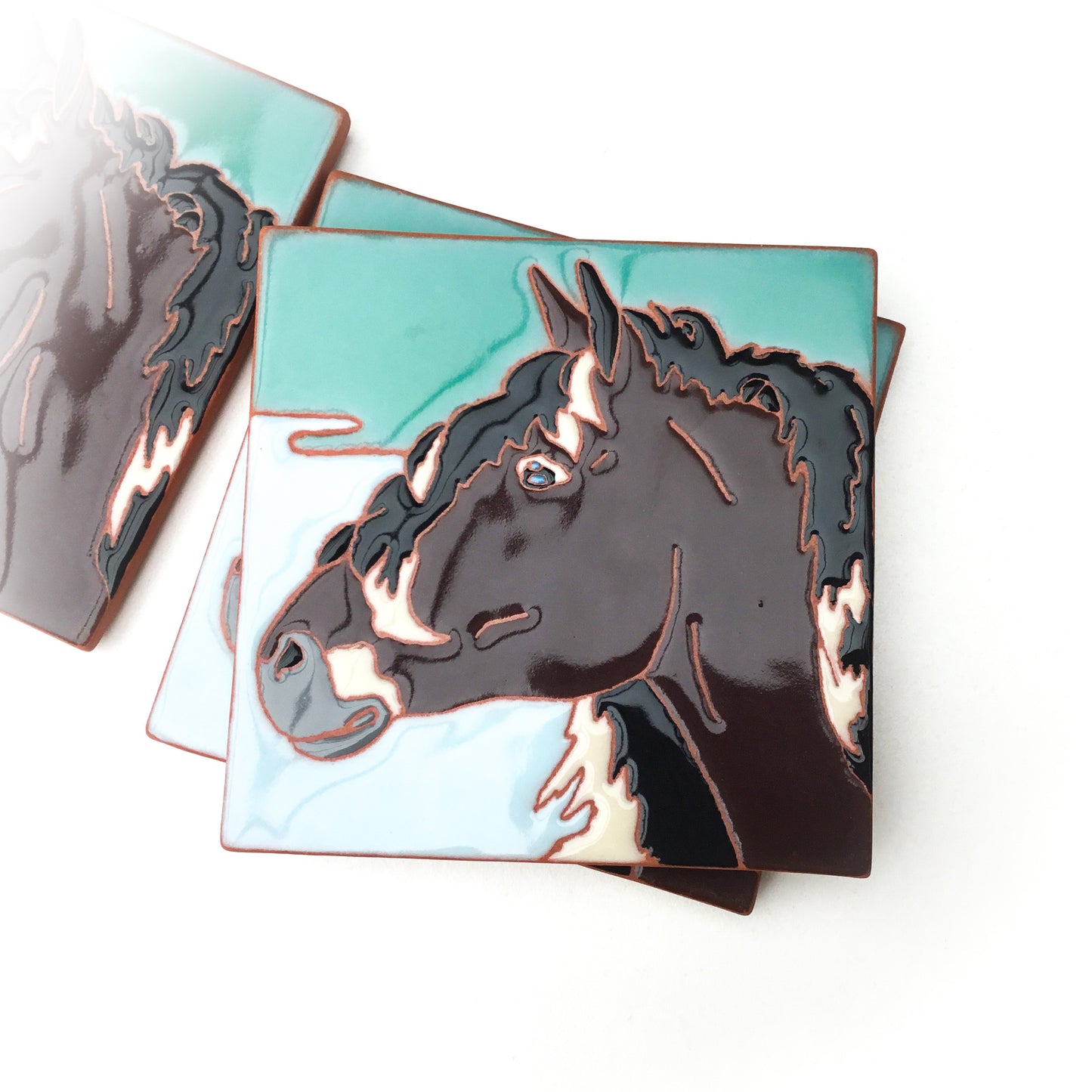 Sable Island Horse Coaster / Horse Trivet