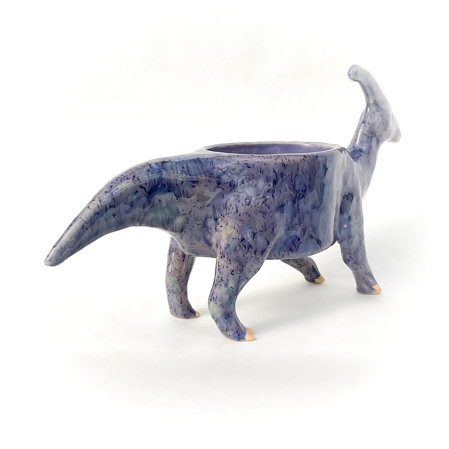Parasaurolophus Dinosaur Planter - Dinosaur Succulent Planter