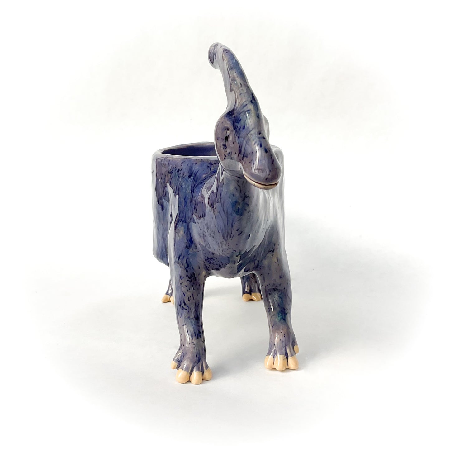 Parasaurolophus Dinosaur Planter - Dinosaur Succulent Planter