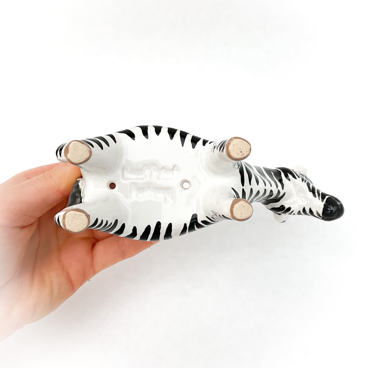 Zebra Pot - Ceramic Zebra Planter