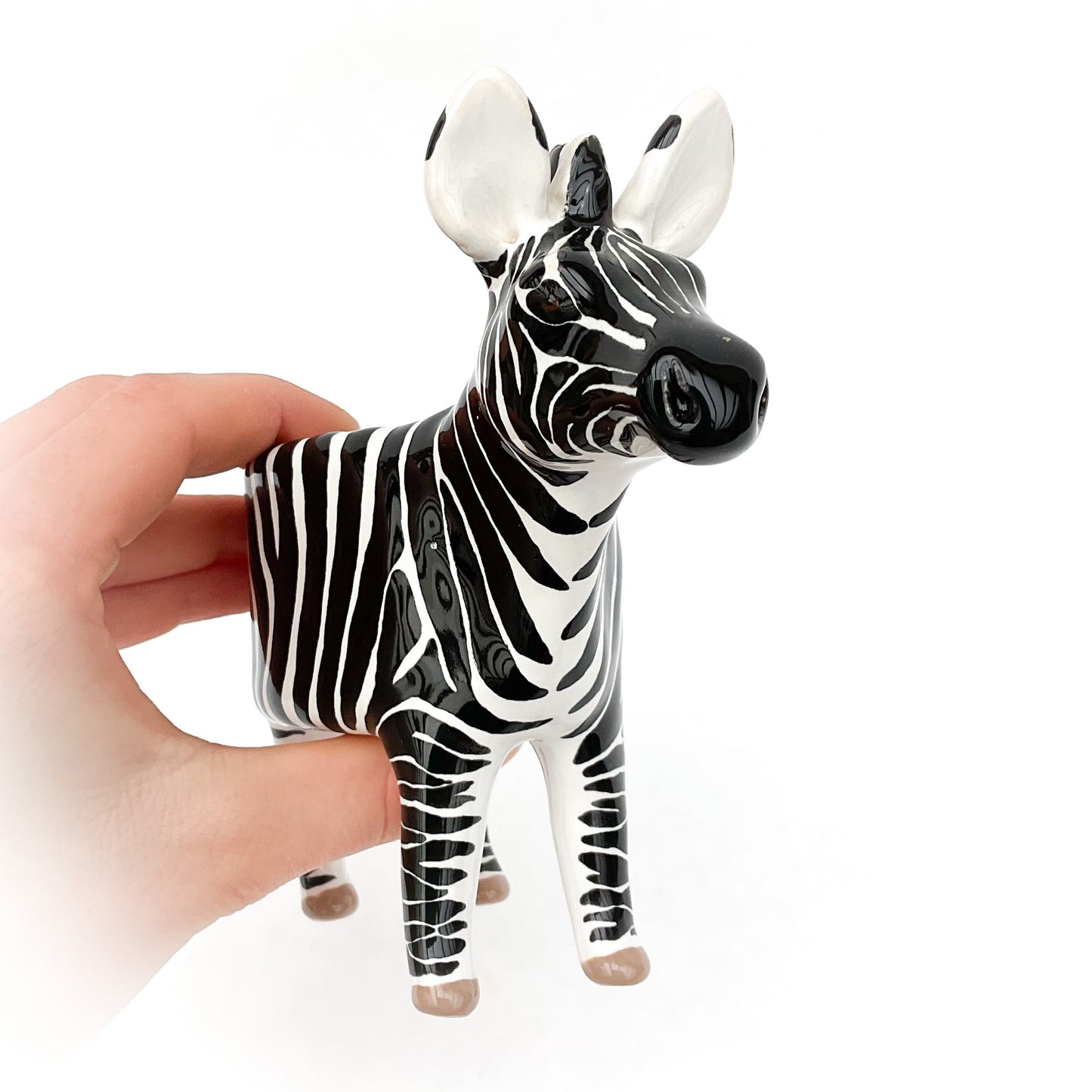 Zebra Pot - Ceramic Zebra Planter
