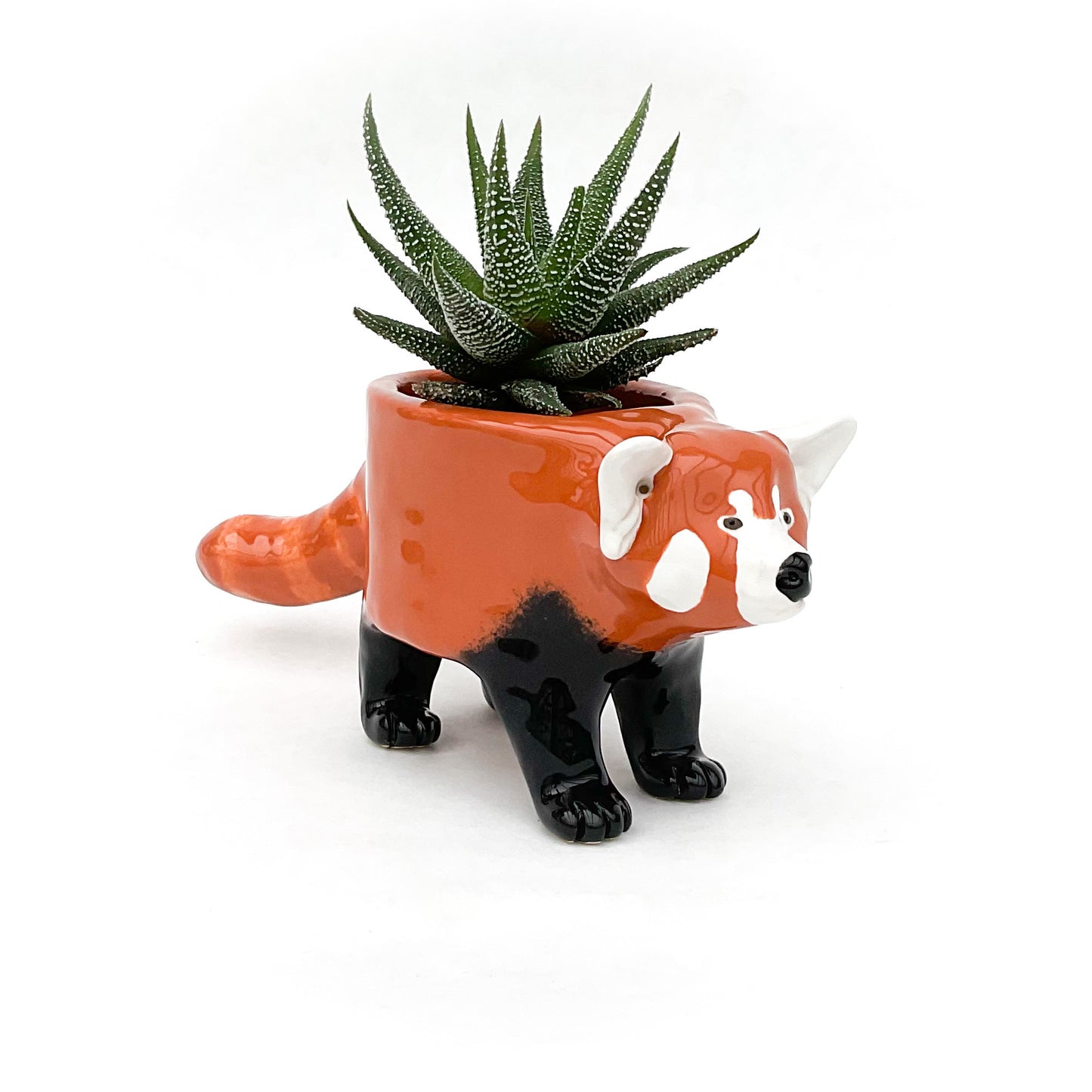 Red Panda Pot - Ceramic Red Panda Bear Planter