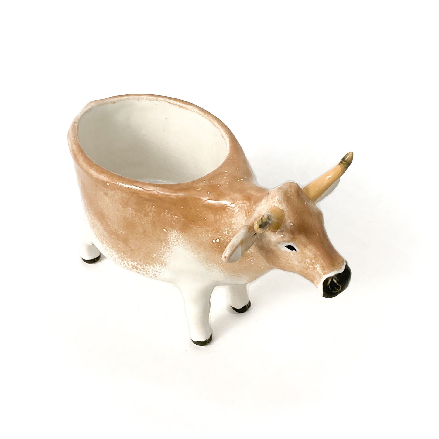 Brown Swiss Cow Pot