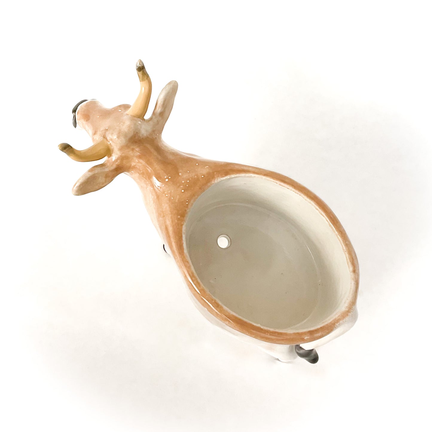 Brown Swiss Cow Pot