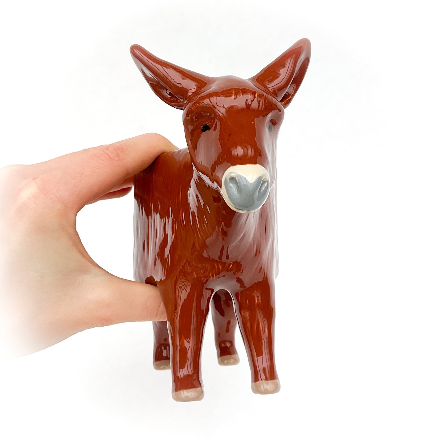 French Baudet du Poitou Donkey Pot