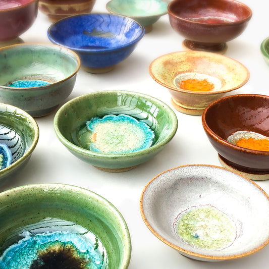 Ceramic Geode Notion Dishes