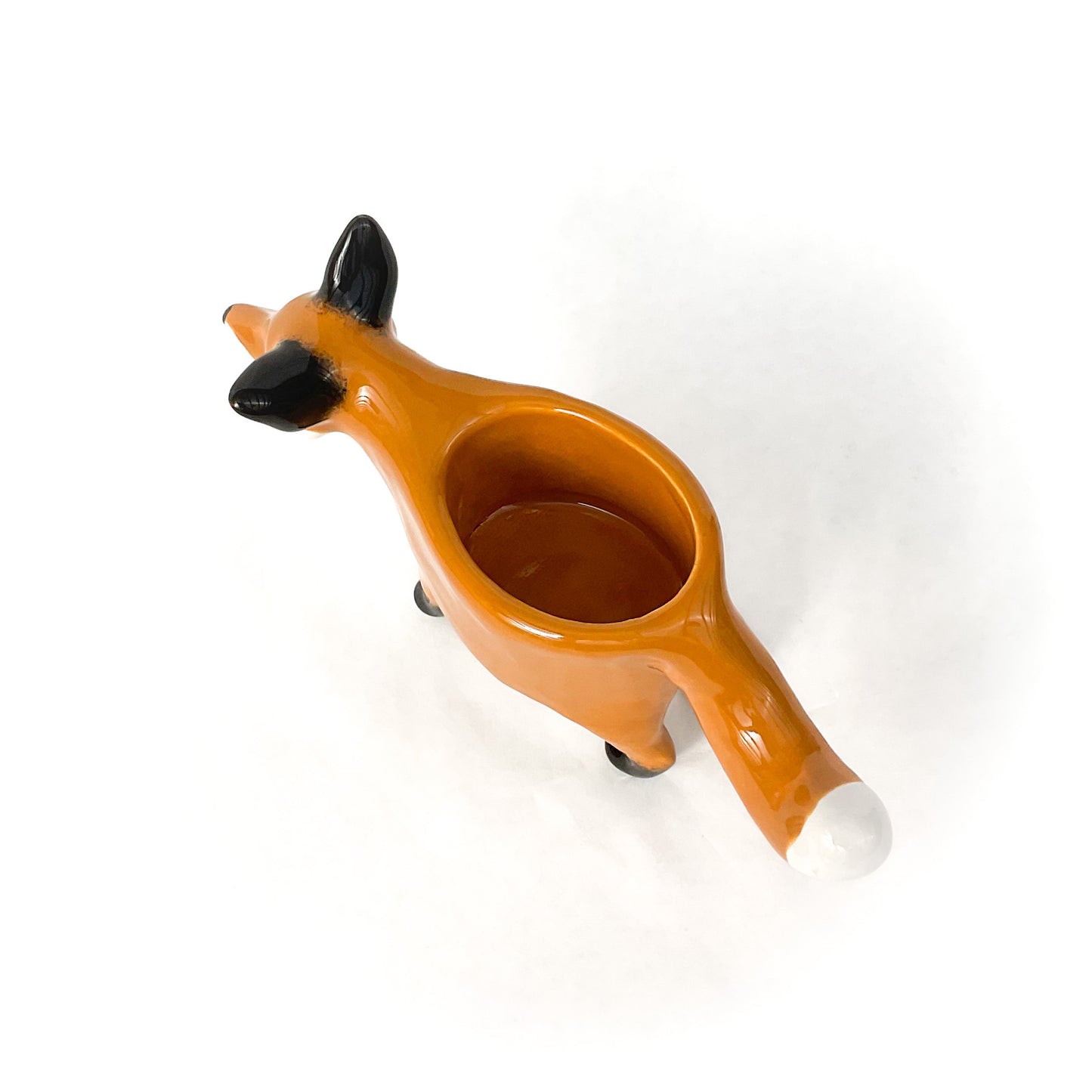 Red Fox Ceramic Planter