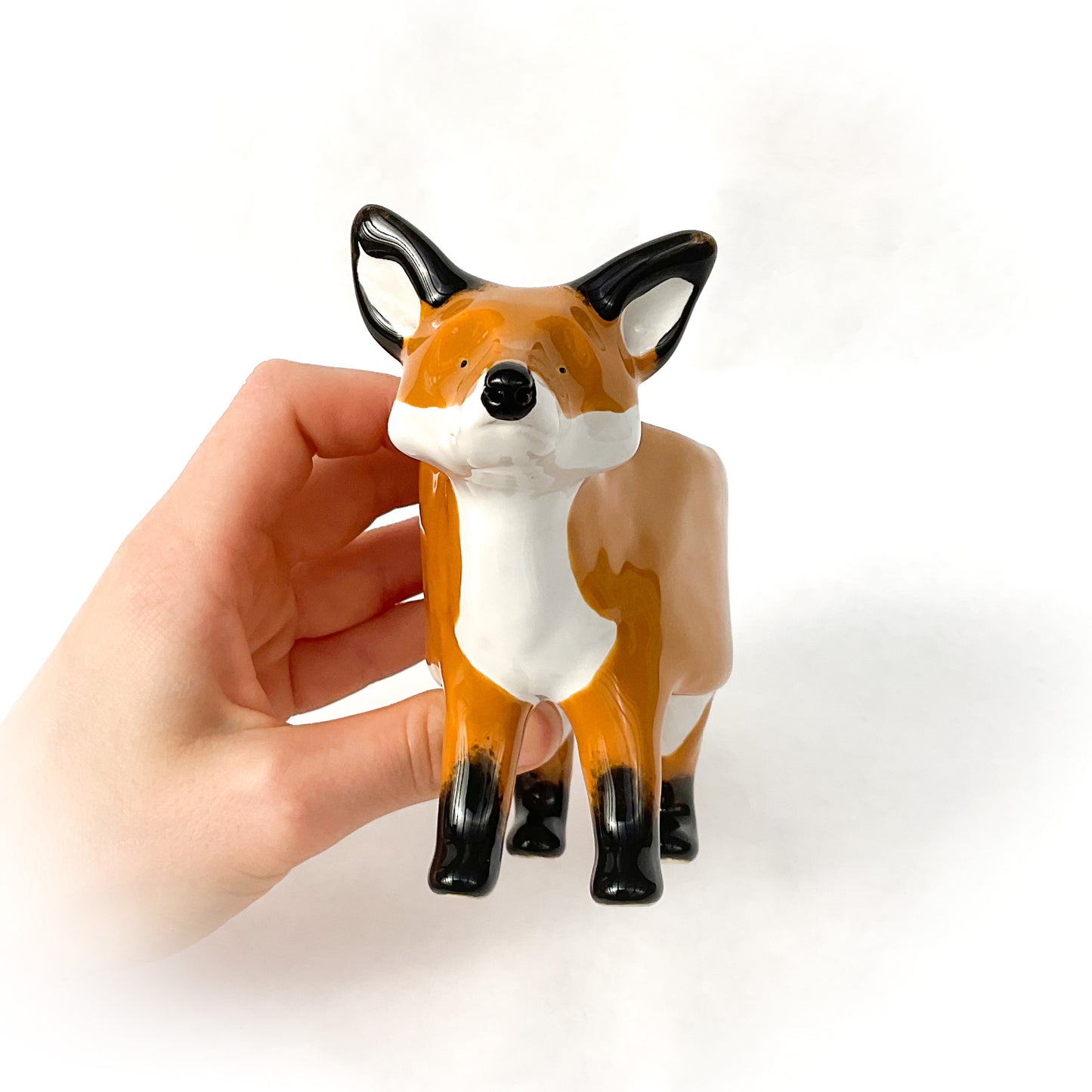 Red Fox Ceramic Planter