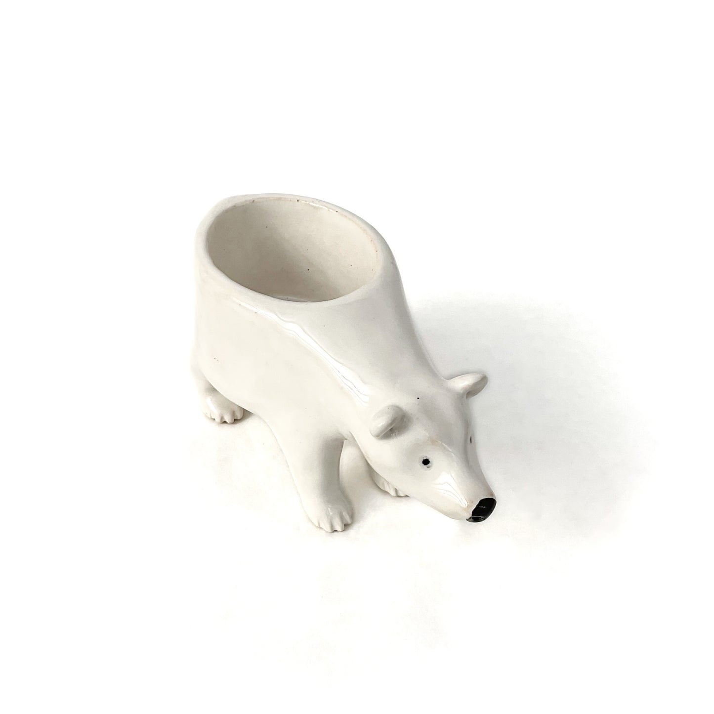 Baby Polar Bear Ceramic Planter