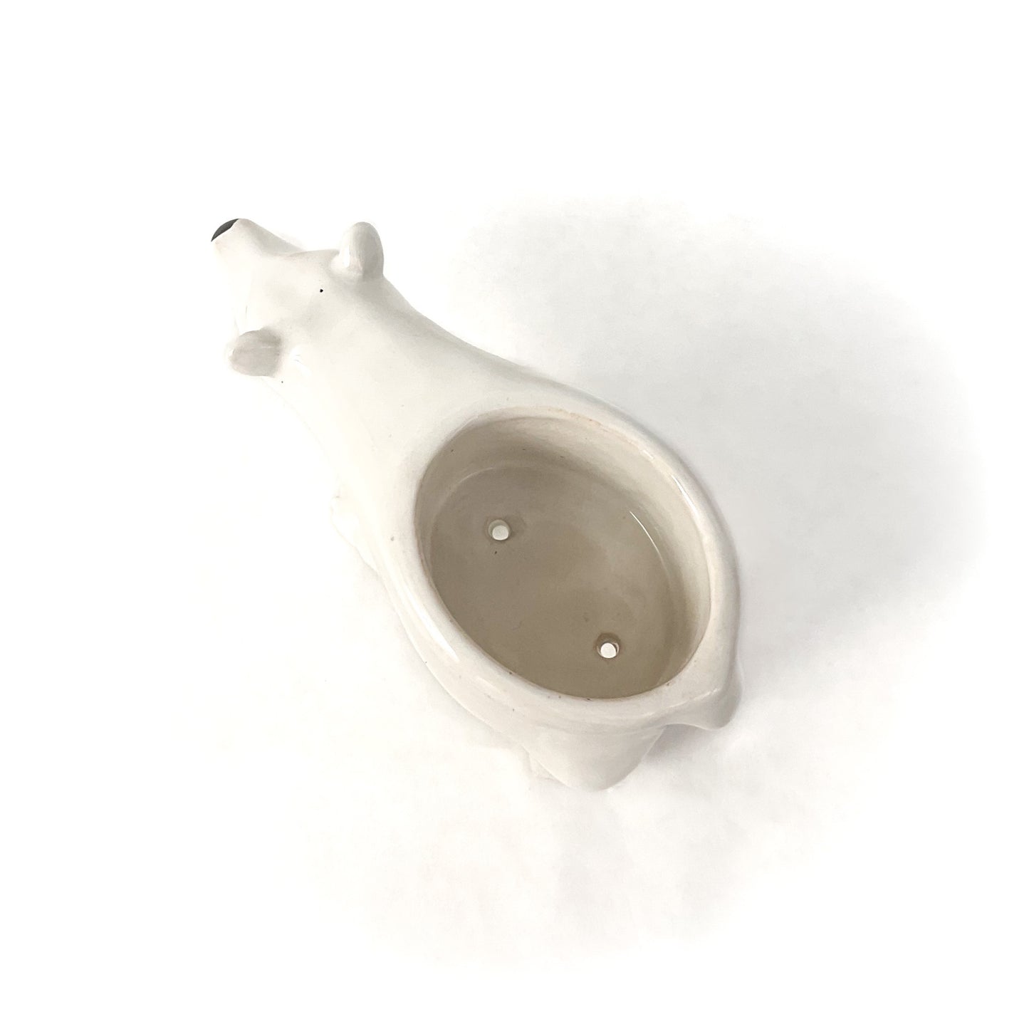 Baby Polar Bear Ceramic Planter
