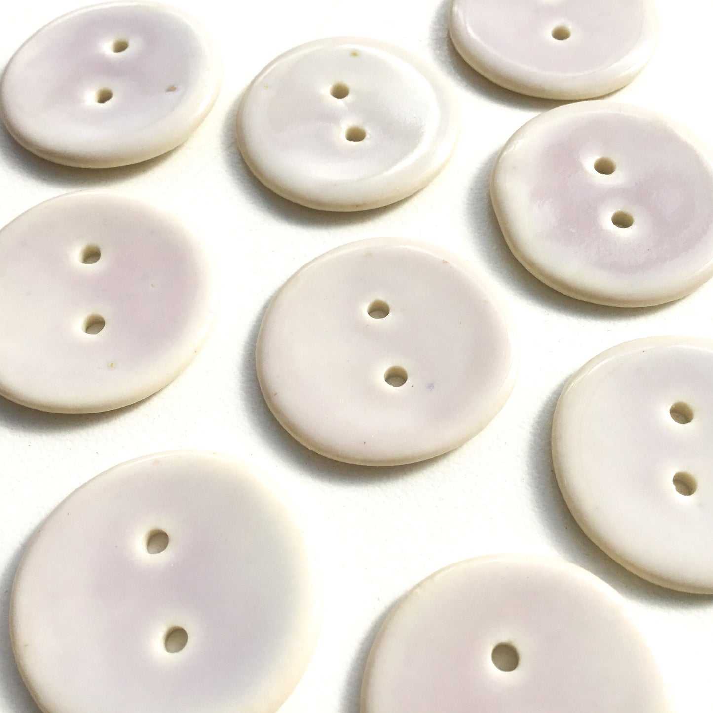 Lightest Purple Porcelain Buttons - 1”