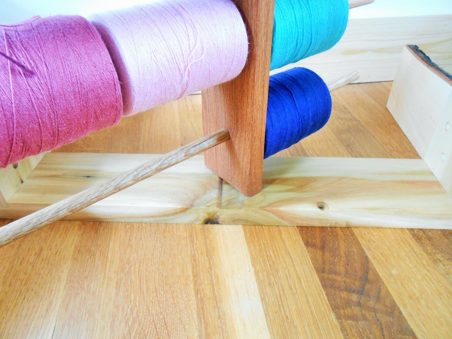 Weaving Winding Station & Spool Rack - Custom Made From Appalachian Hardwoods