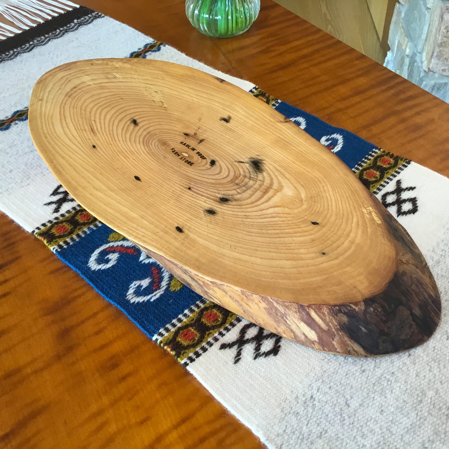 Natural Edge Ash Serving Tray - 17-1/2" long