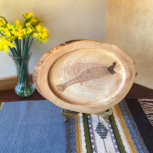 Natural Edge Ash Serving Tray - 13-3/8" long