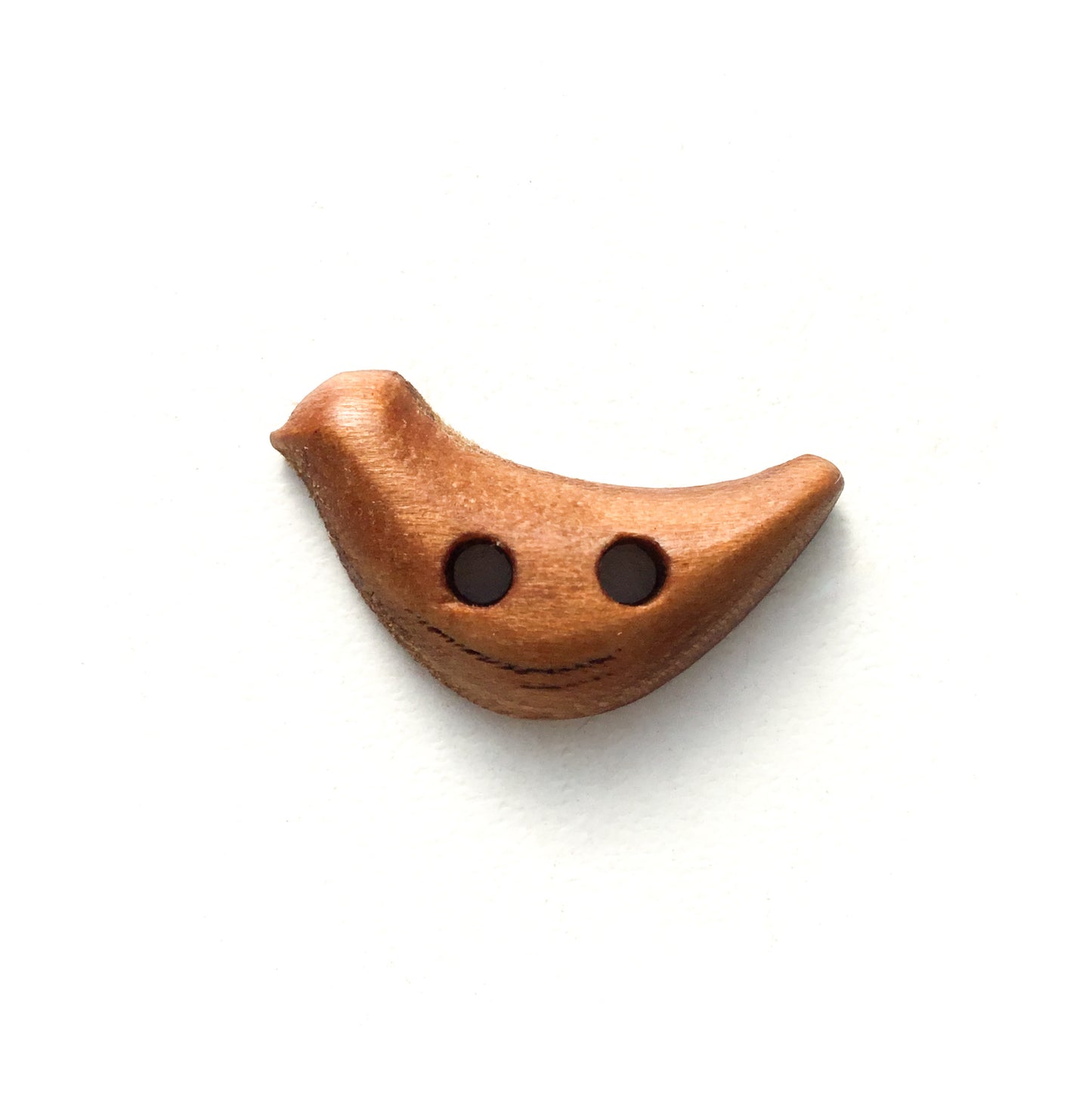 Wooden Song Bird Buttons - 1" x 7/16"