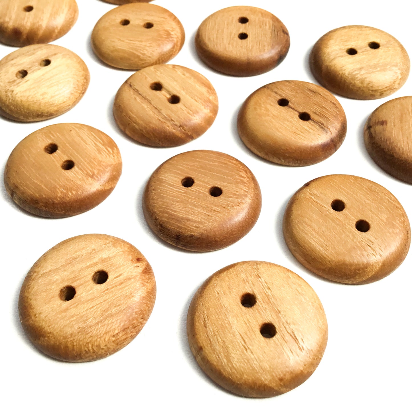 Black Locust Wood Buttons - 1"