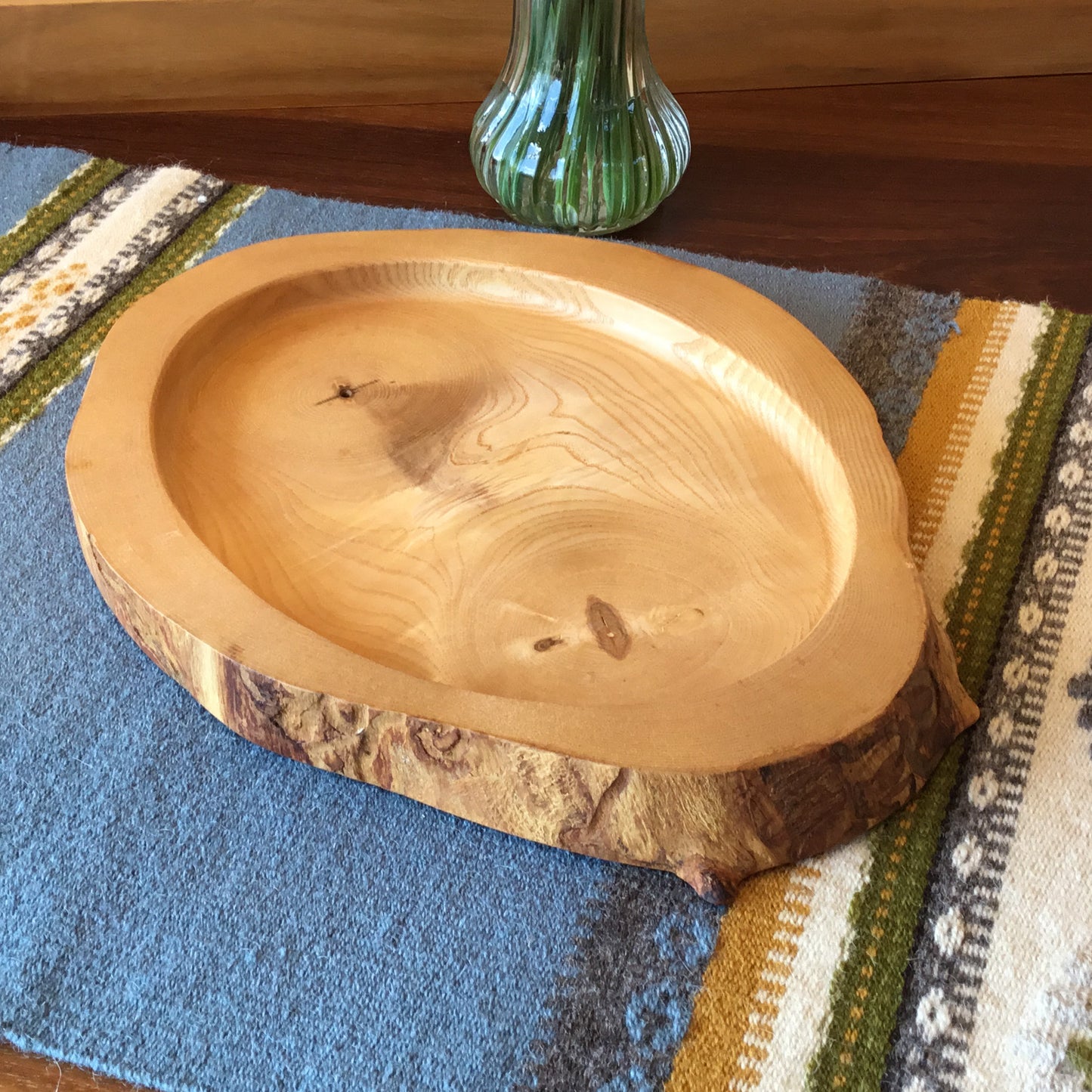 Natural Edge Ash Serving Tray - 13" long