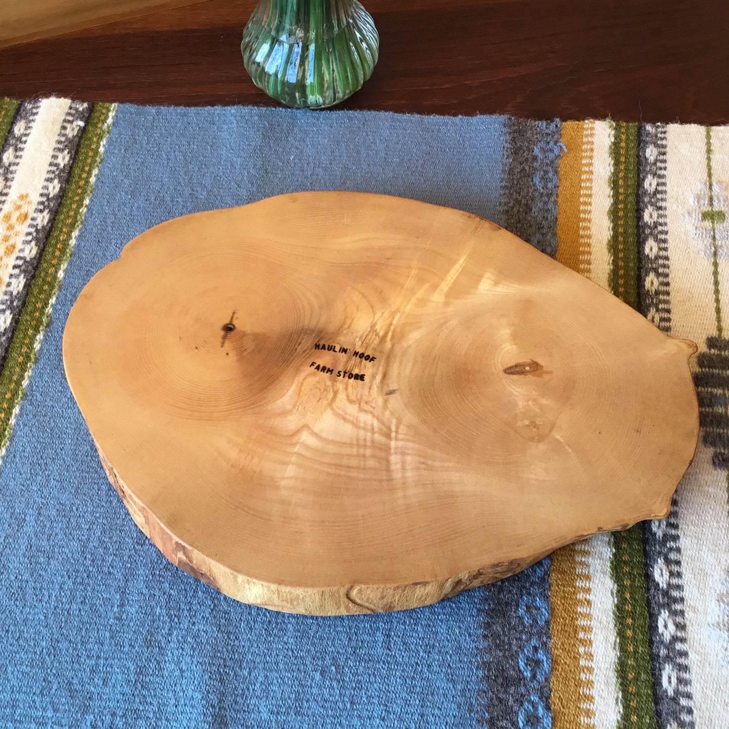 Natural Edge Ash Serving Tray - 13" long