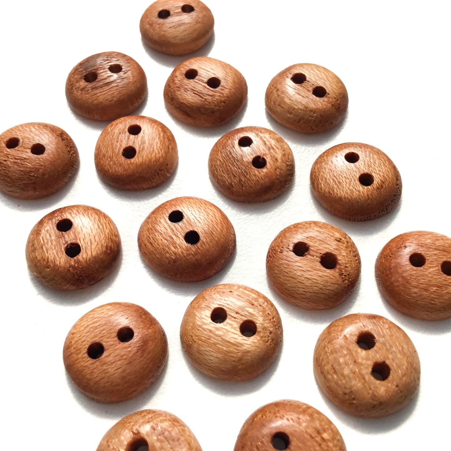 Honey Locust Wood Buttons - 1/2"