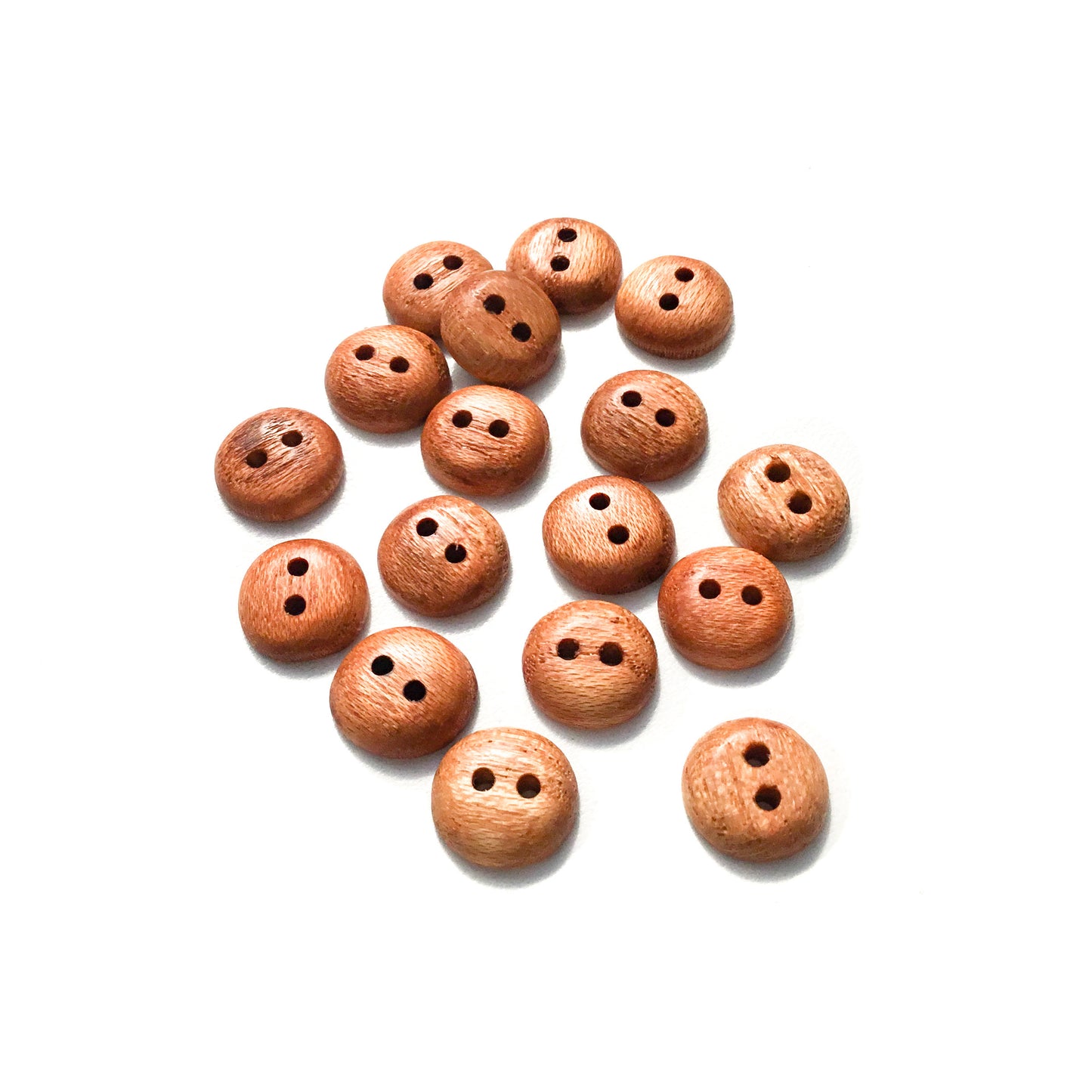 Honey Locust Wood Buttons - 1/2"