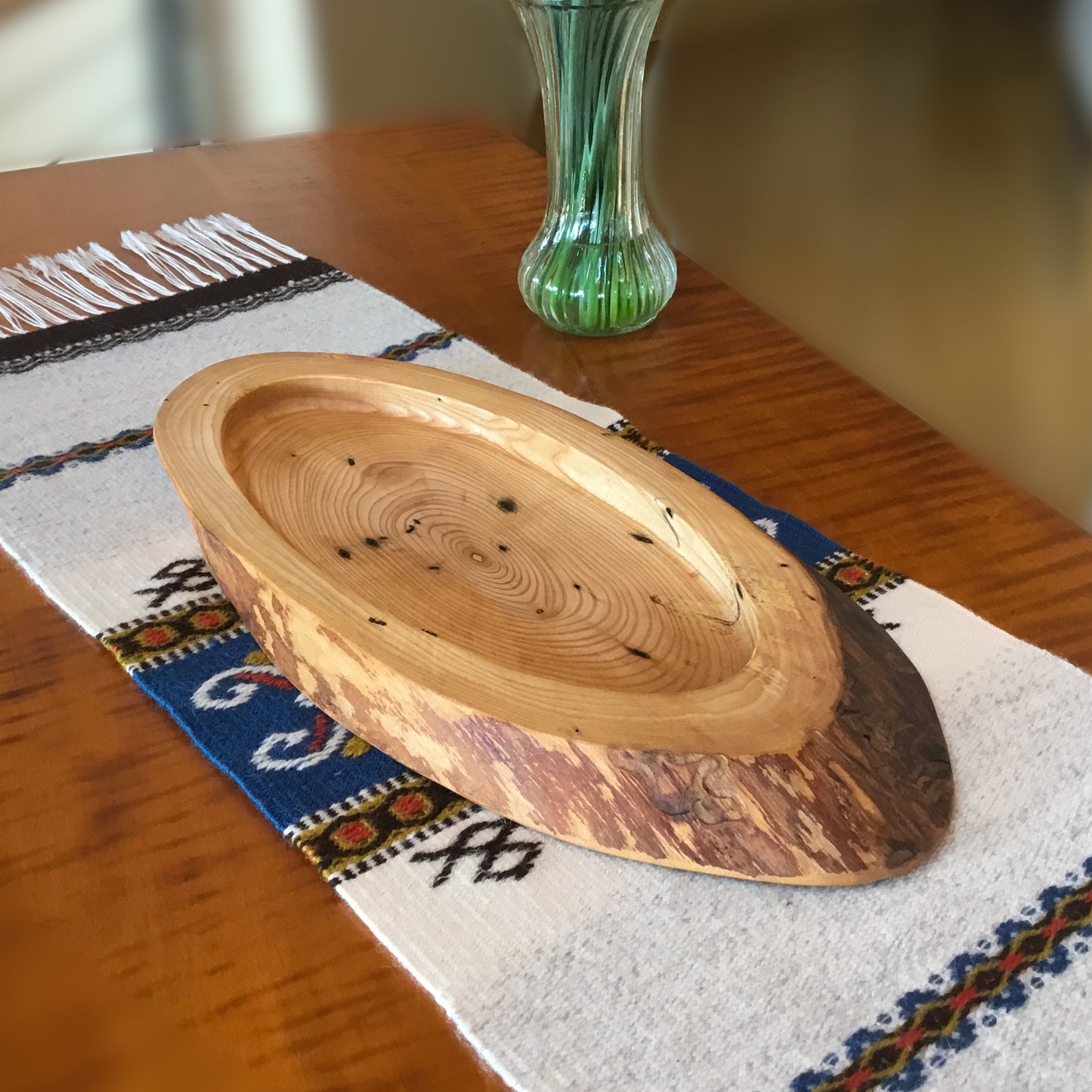 Natural Edge Ash Serving Tray - 17-1/2" long