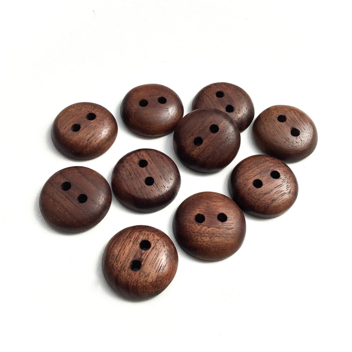 Black Walnut Wood Buttons - 7/8”