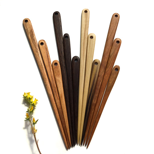 Hardwood Weaving Tapestry Needles - 6", 8", 10"