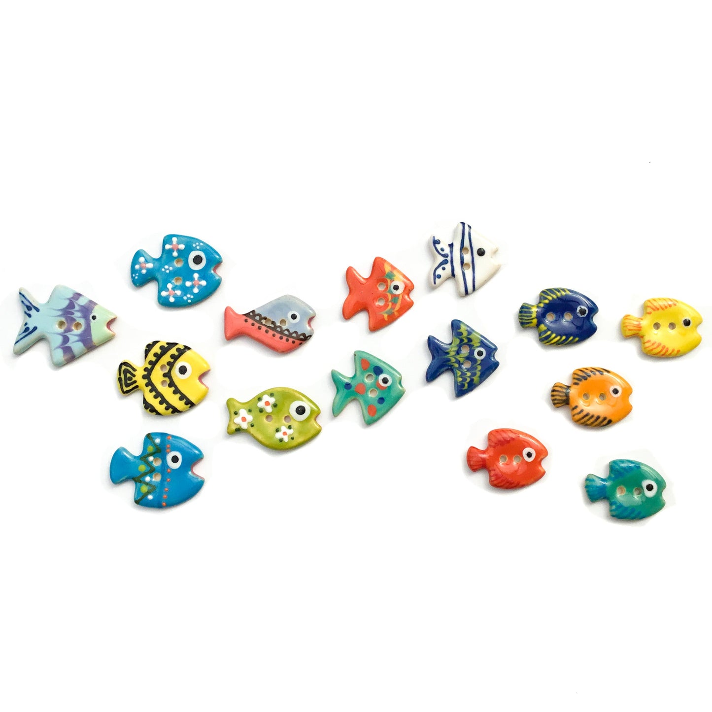 Limited Edition School of Fish Button Collection