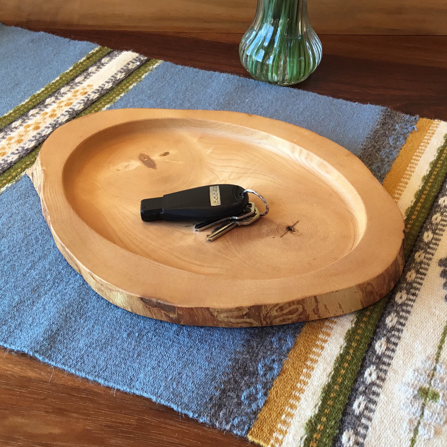 Natural Edge Ash Serving Tray - 13" long