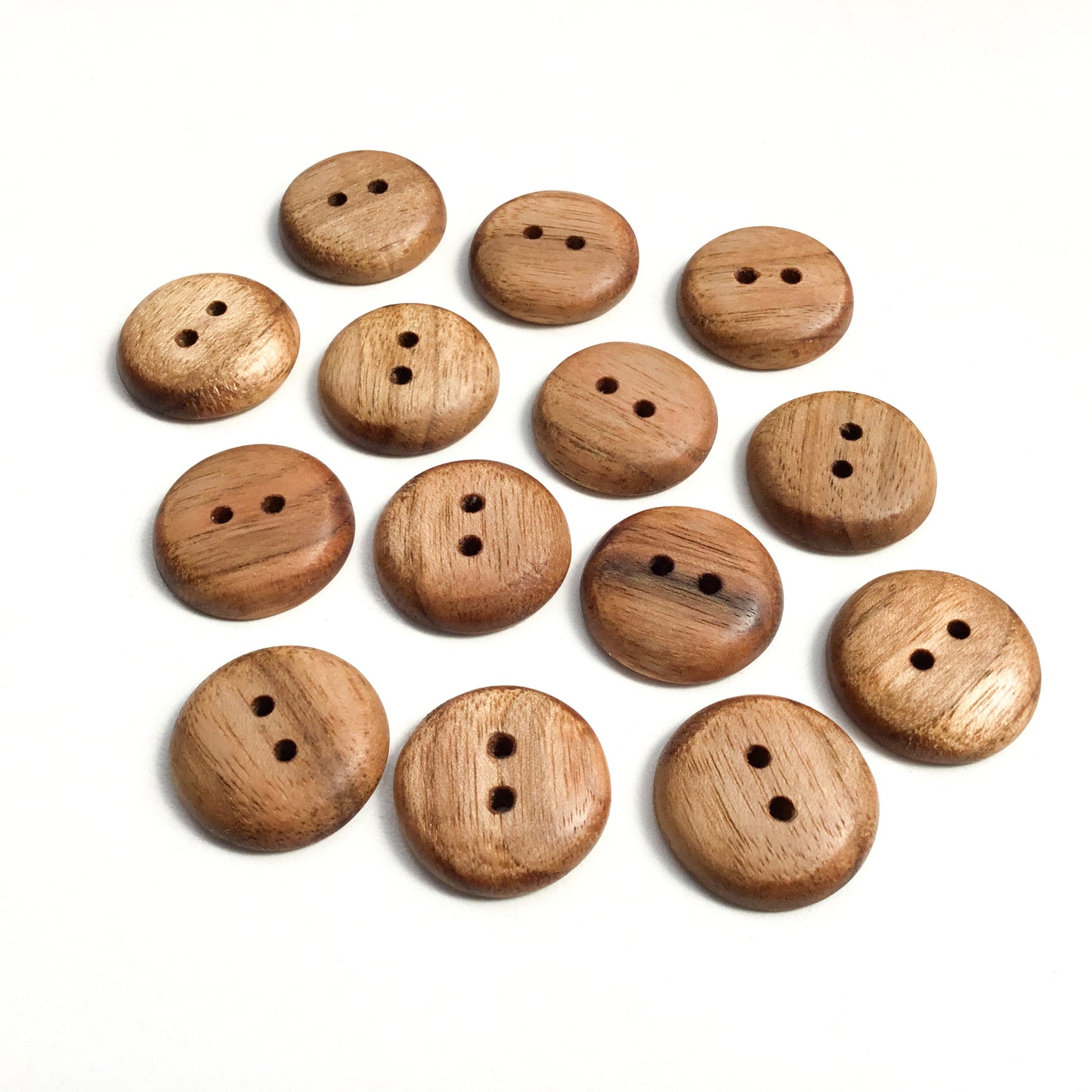 Butternut Wood Buttons - 1"