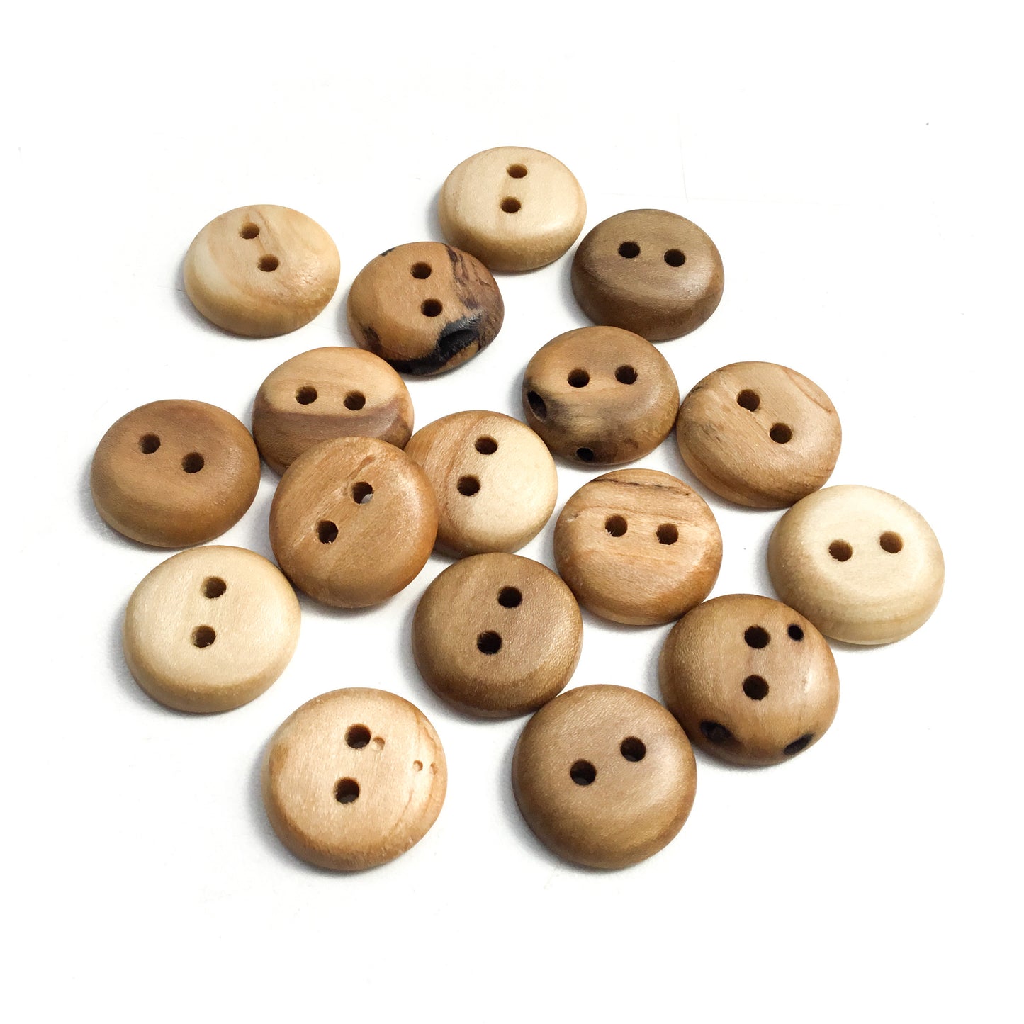 Poplar Wood Buttons - 7/8”