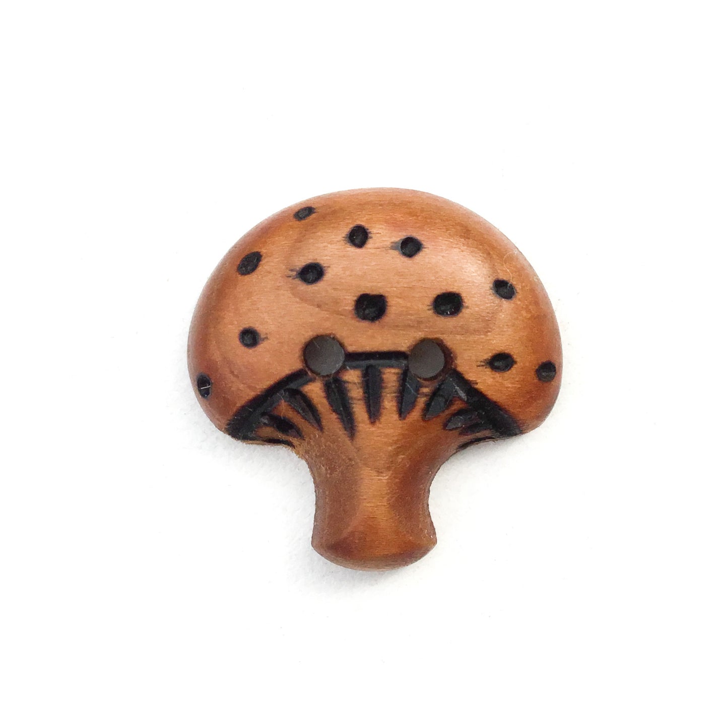 Wooden Mushroom Buttons -15/16"