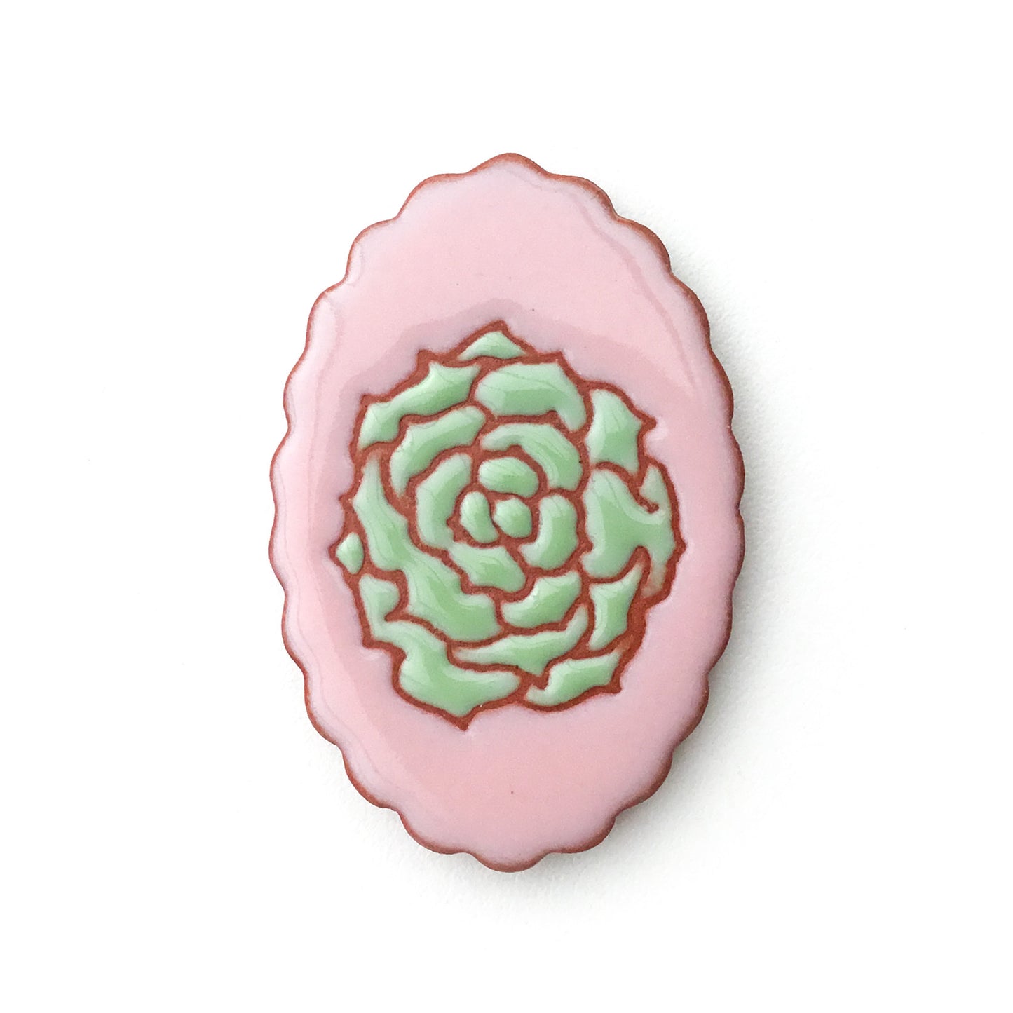 Ceramic Needle Minder - Southwestern & Succulents